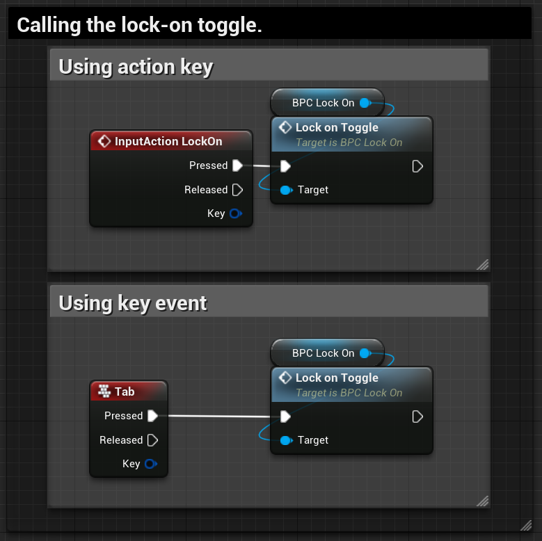 LockOn Toggle function